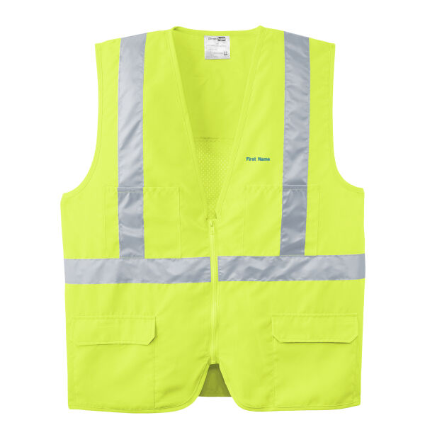   - Ansi 107 Class 2 Mesh Back Safety Vest Thumbnail